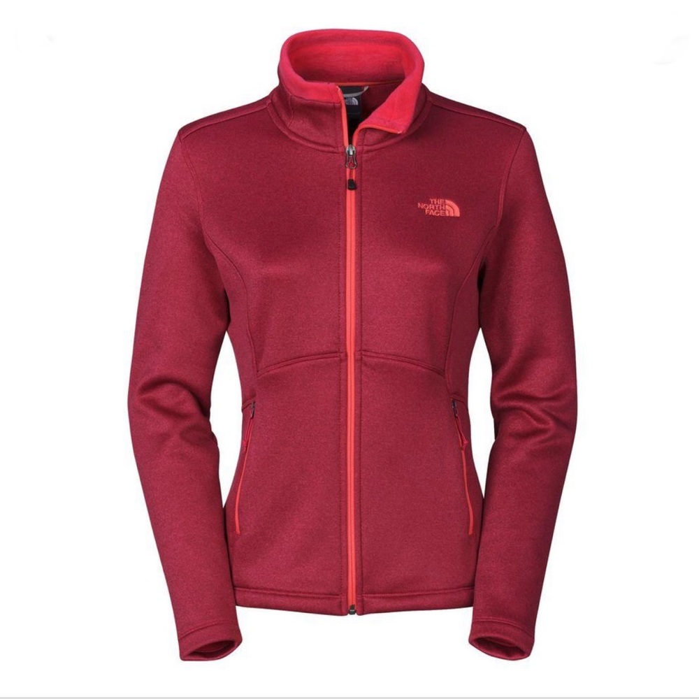 The North Face Agave Red Full Zip Jacket - XS